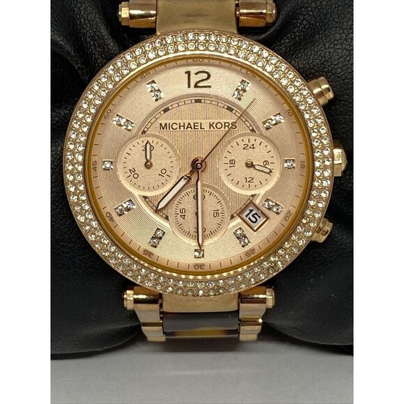 Michael Kors MK5538 Women's Stainless Steel Analog Rose Dial Quartz Watch GE511 - Picture 2 of 12